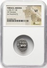 Thrace Abdera 336-311 Bc  Griffin Ar Drachm Silver Ancient Greek Coin  Ngc Vf