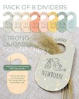 Colorful Baby Size Closet Dividers - Wooden Baby Clothes Organizer For Nurser   