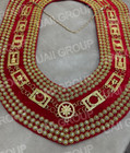 Masonic Amarnath Freemason Triple Row Chain Collar Gold Plated