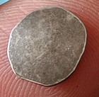  h85 ancient Gandhara Janapada Authentic 600 B c 1 16 Silver Punch Mark Coin 