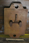  14x24  Board Mounted Industrial Foundry Wood Mold Sand Casting Pattern Vintage