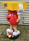 M m s Red Character Candy Display 40    Tall Yellow Tray Store Display