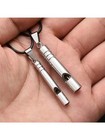 Titanium Emergency Whistle Loud Keychain Survival Edc Hiking Camping Outdoor