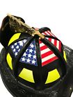 Line2design Helmet Decals - Firefighter Usa   American Flag Fire Helmet 6-part 