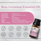 Organic Rose Geranium Essential Oil  Usda Certified Organic  100  Pure Natural