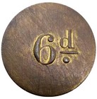 1850 s  New York City Ny Unlisted Unique  Metropolitan Cave Merchant Token
