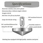 Portable Accurate Metal Spinning Top  Precision Stainless Steel Desk Toy  Edc   