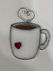 Switchables Stained Glass Nightlight Cover Coffee Cup With Heart