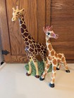  2  Vintage Ceramic Hand-painted Giraffe Sculptures  60s And 80s  Collectable 