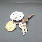 Vintage Key Chain With Pa Super Highway   Good Luck Tokens   Keys