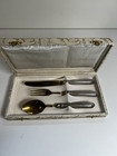 Vintage 800 Silver Flatware Set Solingen Knife Fork Spoon W  Original Case