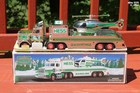 Rare 1995 Chrome Hess Toy Truck   Helicopter In Original Box   White Insert