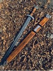 Hand Forged Damascus Steel Viking Sword Sharp  Battle Ready Medieval Sword