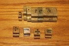 71 Pieces - Vintage Wood Block Rubber Stamps - Letters  Numbers    Punctuation