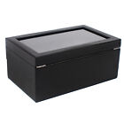 24 Slot Men Watch Display Case Large Jewelry Organizer Box Luxury Storage Holder
