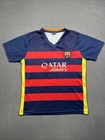 Lionel Messi Youth Size 28 Kids Fcb Qatar Airways  10 Soccer Unicef Jersey