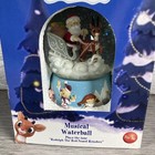 Rudolph The Red-nosed Reindeer Musical Waterball Enesco Snow Globe Santa