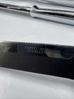 Vtg Carvel Hall 3 Piece Master Carving Set Stainless Steel 2 Knives 1 Meat Fork
