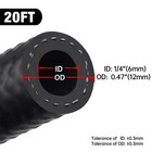 Evil Energy 1 4 Fuel Hose Line Push Lock Sae 30r7 Nbr 20ft 300psi 1 4inch 