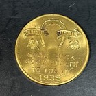 Vintage Coin Token Vfw National Home Christmas 1934 Good Luck 1935
