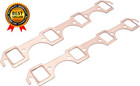 2 Pcs Copper Header Exhaust Gaskets Rectangle Port For Ford Small Block