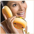 Hamburger Shape Cheeseburger Burger Phone Cute Telephone Desktop Home Decor Gift