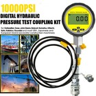 10000psi Digital Hydraulic Pressure Gauge Test Coupling Kit 1 4 Npt 700bar 70mpa