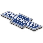 Chevrolet Logo Embossed Metal Magnet  4  X 1 5  