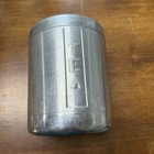 Vintage Brushed Aluminum Kitchen Nesting Canisters Flour Sugar   Tea With Lids