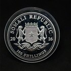 2016 Somalia 100 Shillings African Wildlife 999 Silver Proof  Elephant Coin