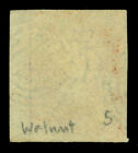 Chile 1854 Columbus - Desmadryl - 5c Chestnut nogal  Sc  3b Used Wmk Fa5-2 r  Xf