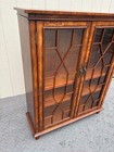 67943 Vintage Two-door Bookcase With Glass Paneled Doors