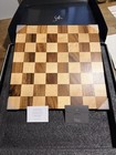 Solh Handcrafted Walnut   Maple Wooden Chess Board Set In Box