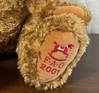 Fao Schwarz 2001 Jointed Teddy Bear Large 24    Brown Plush Stuffed Animal