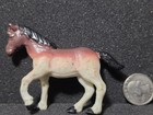 Vintage Plastic Horse Toy Figure - Brown Standing Farm   Barn Animal 