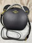 Coach Cm194 Disney X Coach Mickey Mouse Ear Bag Black Smooth Leather Double Zip