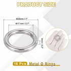 Metal O Rings Heavy Duty Round Ring Buckles 1 od 0 7 id 0 2 thick 16pcs