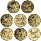 1 2 Oz Proof American Gold Eagle Coin  random Year  Capsules Only 