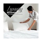 Arctic White Full Size Flat Sheet  Cotton-rich Hotel Quality Top Sheets  Luxu   