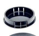 2  Nylon Locking Panel Hole Plugs Black Plastic Knockout Cover 2 1 8  Od Top