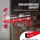 Electric Hoist Support Arm Swinging Holder Scaffold Pole 1320 Lbs Max Load
