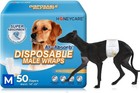 50 Pack Waist Disposable Dog Diapers Male Wraps Belly Bands Pet Soft All Sizes    