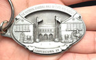 Vintage National Baseball Hall Of Fame Cooperstown Ny Pewter Keychain Souvenir