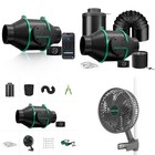 Mars Hydro  Inline Fan 4 6  Ventilation Duct Kit carbon Filter For Grow Tent Kit