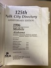 125th Polk City Directory Anniversary Edition 1996 Mobile Al