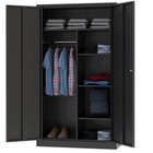 Metal Clothing Storage Locker steel Wardrobe Cabinets With Shelves And Closet 72