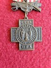 Numbered Spanish American War Veteran Medal 1899-1902 Flag Eagle Pin Very Nice 