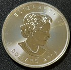 2016 1 Oz  9999 Silver Canadian  5 Maple Leaf W maple Leaf Privy Mark Queen Rev 