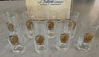 Vintage Kappa Delta Sorority Gold Crest Lowball Glasses - Boxed Set Of 8