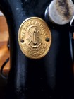Antique 1900s Singer   Cast Iron Sewing Machine   Foot Pedal And Carry Box